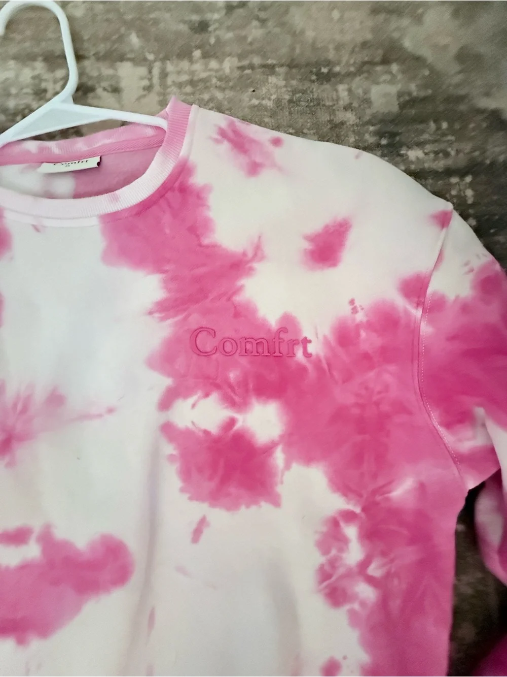 Girls Pink Tie-Dye Footie One-Piece Romper